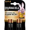 Image de Duracell Plus Power Boost Pile LR3 (AAA) alcaline(s) 1.5 V 4 pc(s)