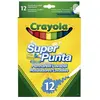 Image de Crayola Lot De 12 Marqueurs Lavables Super Line