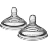 Image de Tommee Tippee tétines pour biberon, Tétines pour biberon Anti-colique Avancé, imitant la forme du sein, silicone doux, débit rapide, 6 mois et plus, lot de 2
