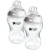 Image de Tommee Tippee Biberons, Biberon Anti-colique Natural Start, 340ml, lot de 2, tétine imitant la forme du sein pour une prise en bouche naturelle
