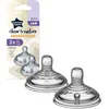 Image de Tommee Tippee tétines pour biberon, Natural Start, débit variable, dès la naissance, en forme de sein pour une prise en bouche naturelle, lot de 2