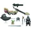 Image de Star Wars Mission Fleet The Mandalorian The Child Battle for The Bounty, Figurine de 6 cm et véhicule, dès 4 Ans