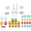 Image de Play-Doh Hasbro Lot de 25 tampons à oeufs en Forme de Lapin de Pâques avec des oeufs, des tampons et 10 boîtes, Occupation pour Les Enfants à partir de 3, boîtes de 56 g