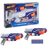 Image de Nerf Elite, Pack de 2 Blasters Disruptor, 12 fléchettes Nerf Elite Officielles, Barillet Rotatif 6 fléchettes