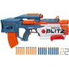 Image de Nerf Elite 2.0, Blaster Motoblitz, tir motorisé de 10 fléchettes et Airblitz 6 d'un Coup, Chargeur, 22 fléchettes