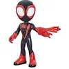 Image de Marvel Spidey et Ses Amis Extraordinaires, Figurine Miles Morales : Spider-Man géante de 22,5 cm, Jouet préscolaire, Jouet pour Enfants, Rouge et Noir, Dès 3 Ans