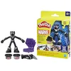 Image de Play-Doh Marvel Coffret Black Panther, Griffes tranchantes avec Figurine Flexible et pâte à Modeler