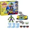 Image de Play-Doh Marvel, Coffret Hulk Écrase Tout, Figurine Flexible et 4 Pots de Pâte à Modeler, Jouets Créatifs pour Enfants, Jeux de Rôle Super-Héros