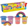 Image de Play-Doh, Pack de 4 Pots de pâte à Modeler Reflets métalliques, Activité Manuelle et Créations Multicolore, Pour Filles et Garçons à Partir de 2 Ans