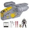 Image de Star Wars ActionVerse Mandalorian Razor Crest, véhicule et Coffret 2-en-1 de 35 cm et Figurines Mandalorien et Grogu, Jouets pour Enfants, dès 4 Ans