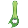 Image de Zyliss E24225 Décapsuleur 5 en 1 - Ouvre-bocal, bouteille et canette, vert, plastique