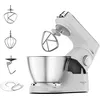 Image de Kenwood Titanium Chef Baker KVC65.001WH, Robot Patissier Avec Balance Intégrée, Incl. Ensemble Pâtisserie 3 Pièces, Spatule & Protection Éclaboussures, 1200W, Blanc