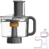 Image de Kenwood MultiPro Food Processor KAH65.000PL, accessoire pétrisseuse, 5 disques de coupe avec disque réglable pour trancher, système ExpressDice, capacité 1,2 L, sac porte-accessoires, argent
