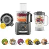 Image de Kenwood MultiPro Compact FDP31.360GY, Robot Culinaire, Disque Pétrir et Trancher, Presse Agrumes, Blender 1.2L, 2 Vitesses + Pulse, Bol 2.1L, 800W, Gris