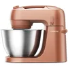Image de Kenwood Go KZM35.000RD Robot pâtissier peu encombrant avec bol de 4 litres, crochet K, fouet ballon, crochet pétrisseur, protection anti-éclaboussures et cuillère doseuse, corps en métal avec poignée