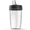 Image de Kenwood - Accessoire Blender Smoothie2Go Xtract pour Robots Chef Noir | Préparateur de Smoothies, Lames en Acier Inoxydable, Deux Gobelets de Transport de 0,6 L avec Couvercles, KAH740PL