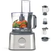 Image de Kenwood Multipro Compact+ FDM313SS Robot de cuisine compact avec balance intégrée, lame en acier inoxydable, 3 plateaux de travail et 6 autres accessoires, boîtier en métal, 800 W, argent