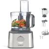 Image de Kenwood Multipro Compact + FDM315SS Robot de cuisine compact, 2,1 l, balance intégrée, couteau en acier inoxydable, 4 disques de travail et 5 autres accessoires, boîtier en métal, 800 W, argenté