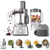 Image de Kenwood MultiPro Express FDP65.820SI, Robot de Cuisine Multifonction avec Large Gamme d'Accessoires, Bol d'une Capacité de 3 L, 2 Vitesses Plus Pulse, 1000W, Argent