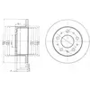 Image de DELPHI Disques de frein pour FIAT: Ducato & CITROËN: Jumper, Relay & PEUGEOT: Boxer (Ref: BG3923)