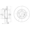 Image de DELPHI Disques de frein pour BMW: Série 3, Z3 (Ref: BG2622)