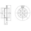 Image de DELPHI Disques de frein pour SUZUKI: Swift, Cappuccino, Alto & SUBARU: Justy (Ref: BG2645)