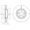 Image de DELPHI Disques de frein pour HYUNDAI: i30, i40, Veloster & KIA: Ceed, Sportage, Soul (Ref: BG4251C)