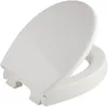 Image de Bemis Pure Care 750 Abattant WC surélevé 7,5 cm avec charnières réglables en plastique Blanc