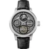 Image de Ingersoll 1892 The Arc Montre Automatique pour Homme 44 mm avec Cadran Squelette Noir et Bracelet Noir en Cuir I16001