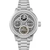 Image de Ingersoll 1892 The Arc Montre Automatique pour Homme 44 mm avec Cadran Squelette argenté et Bracelet argenté en Acier Inoxydable I16002