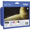 Image de Brother Encre LC-1100 dorigine pack bundle noir, cyan, magenta, jaune LC1100VALBP