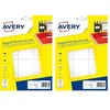 Image de Avery Boite de 96 Etiquettes multi usages 80 x 45 mm Blanc (Lot de 2)