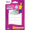 Image de AVERY - Sachet de 36 étiquettes autocollantes pour vêtements. Format 45 x 13 mm.
