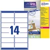 Image de Avery Étiquettes Autocollantes Blanches Personnalisables 99,1 x 38,1 mm - 210 Étiquettes - Impression Laser Anti-Bourrage L7163-15