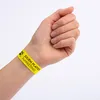 Image de 50 bracelets d'identification imprimables laser - 265 x 18 mm - Jaune