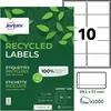 Image de AVERY - 1000 Étiquettes Autocollantes Blanches Personnalisables - 100% Recyclées - Format 99,1 x 57 mm - Impression Laser et Jet d'Encre