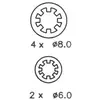Image de FERODO Mâchoires de frein X4 pour RENAULT: Mégane Classic, Mégane, Fluence (Ref: FSB544)