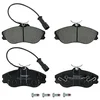 Image de FERODO Plaquettes de freins Avant contact de signal d'usure inclus avec accessoires FDB563 Compatible avec AUDI 80 B4 Berline 8C2 80 B3 89, 89Q, 8A, 893, 894, 8A2 Coupé B3 89, 8B, 8B3 80 B4 Avant 8C5