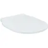 Image de Ideal Standard Connect Air Abattant WC, forme arrondie, Siège enveloppant résistant, comprenant un jeu de charnières pour une installation facile, en duroplast robuste   Blanc (365x445x50 mm)