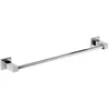 Image de Ideal Standard IOM Square Porte Serviette Salle de Bain Largeur 45 cm Finition Chrome Rosaces carrées Fixation Murale & Kit Installation Inclus E2196AA