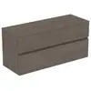 Image de Ideal Standard Finesse Meuble avec plan de toilette l: 120,2 H: 55,8 P: 44 cm, 2 tiroirs, E3421UR,