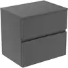 Image de Ideal Standard Finesse Meuble avec plan de toilette l: 60,2 H: 55,8 P: 44 cm, 2 tiroirs, E3422Y2,