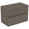 Image de Ideal Standard Finesse Meuble avec plan de toilette l: 80,2 H: 55,8 P: 44 cm, 2 tiroirs, E3423UR,