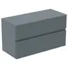 Image de Ideal Standard Finesse Meuble avec plan de toilette l: 100,2 H: 55,8 P: 44 cm, 2 tiroirs, E3424UQ,