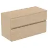 Image de Ideal Standard Finesse Meuble avec plan de toilette l: 100,2 H: 55,8 P: 44 cm, 2 tiroirs, E3424US,