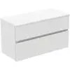 Image de Ideal Standard Finesse Meuble avec plan de toilette l: 100,2 H: 55,8 P: 44 cm, 2 tiroirs, E3424Y1,
