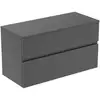 Image de Ideal Standard Finesse Meuble avec plan de toilette l: 100,2 H: 55,8 P: 44 cm, 2 tiroirs, E3424Y2,