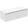 Image de Ideal Standard Finesse Meuble avec plan de toilette l: 120,2 H: 38,8 P: 44 cm, 2 tiroirs, E3425Y1,