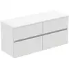 Image de Ideal Standard Finesse Meuble avec plan de toilette l: 120,2 H: 55,8 P: 44 cm, 4 tiroirs, E3426Y1,