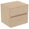 Image de Ideal Standard Finesse Meuble avec plan de toilette l: 60,2 H: 55,8 P: 50,5 cm, 2 tiroirs, E3433US,